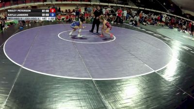 110 lbs Hailey Peterson, Montana 1 HS Girls vs Kayla Landers, Colorado 1 HS Girls