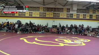 184 lbs 1st Place Match - Lewis Saldivar, Fresno City College vs Asher Edwardson, Shasta College