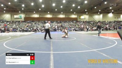 157 lbs Round Of 64 - Stuart Cornelius, Bay Area Dragons vs Brody Buzzard, Harrisburg Mat Club