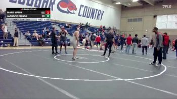 285 lbs 1st Place Match - Mark Marin, Clackamas Community College vs Jagroop Dhinsa, Simon Fraser (B.C.)