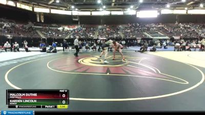 5A 220 lbs Quarterfinal - Malcolm Duthie, Post Falls vs Kaeden Lincoln, Borah