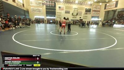 113 lbs Cons. Round 1 - Ryder Markezic, West Valley (Spokane) vs Ashton Rolon, Eastmont