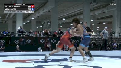77 lbs 3rd Place Match - Julian Slaastad, Northern Michigan University vs Micah Roper, Viking Wrestling Club (IA)