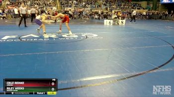 114 lbs Champ. Round 1 - Cruz Reinke, Lisbon vs Riley Weeks, Bishop Ryan