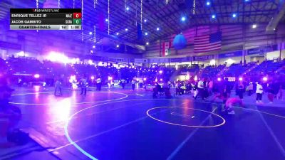 106 lbs Quarterfinal - Enrique Tellez Jr, Maize WC vs Jacob Gambito, Scrap Yard Garage