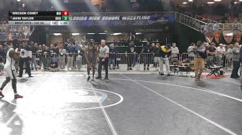 144 3A Quarterfinal - Ericson Coney, Miami Southridge Hs vs Javin Taylor, Boca Raton Community H S