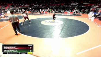 3A 190 lbs Semifinal - Quinn Herbert, Wilmette (Loyola Academy) vs Nico Ronchetti, Joliet (Catholic Academy)