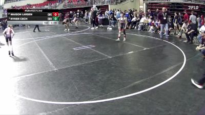 85 lbs Cons. Round 2 - Maison Larsen, Cozad Wrestling Club vs Ryker Cech, CWO