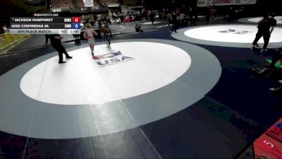 132 lbs 5th Place Match - Jackson Humphrey, High Desert Wrestling Club vs Jose Contreras Jr., Espana Wrestling