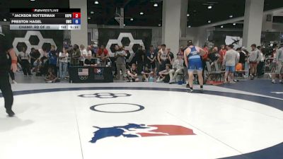 97 kg Champ. Rd Of 32 - Jackson Rotterman, USAFA PREP vs Preston Hagel, Beaver Wrestling Club