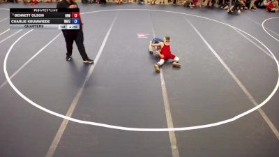 82 lbs Quarters - Bennett Olson, Rum River Wrestling vs Charlie Krumwiede, Wayzata