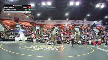 132 lbs Semifinals (8 Team) - Gable Majcher, Yale vs Cody Manzo, Whitehall