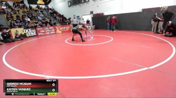 126 lbs Cons. Round 6 - Andrew McAdam, Simi Valley vs Kayden Vasquez, South Hills