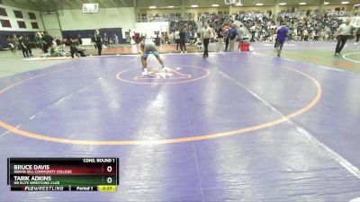 157 lbs Cons. Round 1 - Tarik Adkins, NB Elite Wrestling Club vs Bruce Davis, Indian Hill Community College