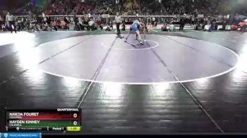 4A 160 lbs Quarterfinal - Hayden Kinney, Caldwell vs Nakoa Fouret, Columbia