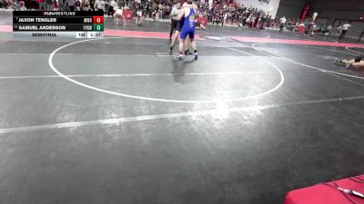 240 lbs Semifinal - Samuel Anderson, Fox Valley Saints Wrestling vs Jaxon Tengler, Mukwonago Wrestling Club