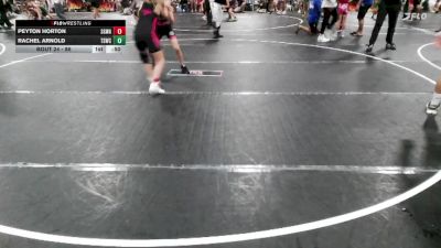 86 lbs Round 2 - Peyton Horton, South GA Wrestling Academy vs Rachel Arnold, The Storm Wrestling Center