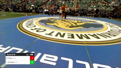 144 lbs Round Of 16 - Ruben Rios, Toppenish vs Isaac Christo, Skutt Catholic