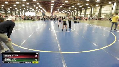 100 lbs Rd# 10- 4:00pm Saturday Final Pool - Mason Pitzen, Team Ohio vs Gio Brunst, Westshore D.S