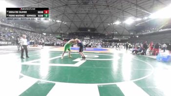 Boys 3A 285 lbs Cons. Round 2 - DeKa`rii Oliver, Rainier Beach vs Pedro Martinez - Espinoza, Bishop Blanchet