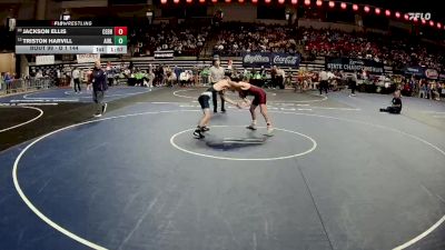 D 1 144 lbs Champ. Round 1 - Triston Harvill, Airline vs Jackson Ellis, Central - B.R.