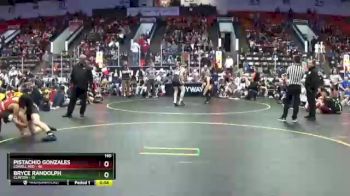 140 lbs Semis & 1st Wrestleback (8 Team) - Pistachio Gonzales, Lowell Red vs Bryce Randolph, Clinton