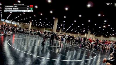 126 lbs Round 5 (6 Team) - Desmond Brown, AR- 15 vs Landon Dotson, Indy WC