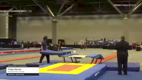 Finley Merker - Double Mini Trampoline, DuPage Cheer & Power - 2021 USA Gymnastics Championships