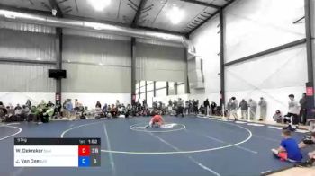 57 kg Prelims - William Dekraker, Blairstown Wrestling Club vs Jacob Van Dee, Bad Karma