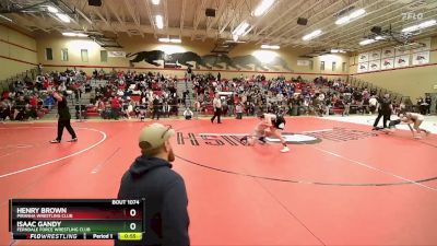 105 lbs Quarterfinal - Henry Brown, Piranha Wrestling Club vs Isaac Gandy, Ferndale Force Wrestling Club