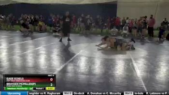 148 lbs Cons. Round 1 - Brayden Mcmillen(p), Penn High School vs Gage Eckels, Indy West Wrestling Club