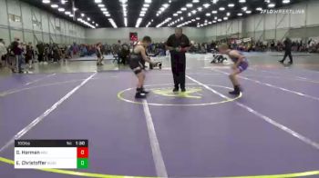 100 lbs Semifinal - Grant Herman, Abilene Kids Wrestling Club vs Ethan Christoffer, Burg Training Center