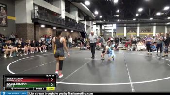 100 lbs Round 4 (6 Team) - Isabel Ekchan, BVWC vs Zoey Haney, Missouri Gold