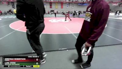 157 lbs Cons. Round 2 - Jeremiah Robertson, Eureka vs Luke Swan, Wisconsin-Whitewater