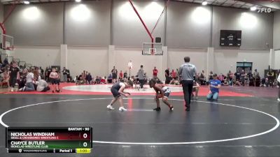 90 lbs Cons. Round 3 - Nicholas Windham, Skull & Crossbones Wrestling C vs Chayce Butler, Ironclad Wrestling Club