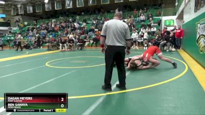 215 lbs Cons. Round 5 - Dagan Meyers, PORT CLINTON vs Ben Sawaya, PERRYSBURG