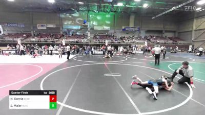 73 lbs Quarterfinal - Neiko Garcia, Bear Creek Jr. WC vs Jacob Maier, Black Fox Wr Ac