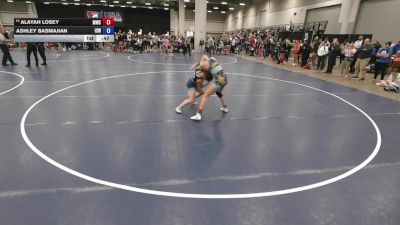 110 lbs Cons. Quarters - Alayah Losey, Maize Wrestling Club vs Ashley Basmajian, Izzy Style Wrestling