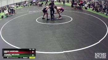 165 lbs 1st Place Match - Gabriel Delgado, SLAM! NEVADA vs Breck Worthen, Reno