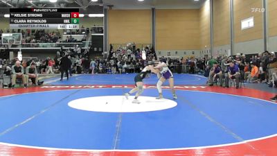 107 lbs Quarterfinal - Kelsie Strong, Marshwood vs Clara Reynolds, New Milford