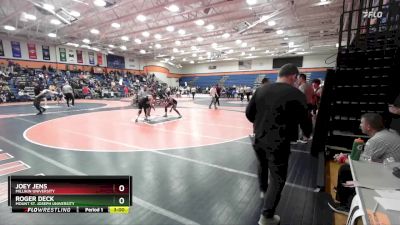 165 lbs Champ. Round 2 - Roger Deck, Mount St. Joseph University vs Joey Jens, Millikin University