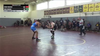 197 lbs Cons. Round 1 - Jose Munoz, Modesto Junior College vs Ben Green, Cuesta College