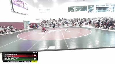 165 lbs Round 1 (3 Team) - Dylan Hartley, Palomar College vs Jack Estevez, Mt. SAC (White)