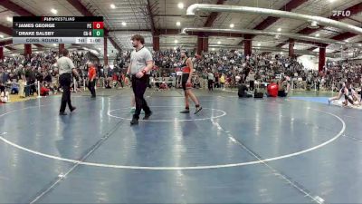 120 lbs Cons. Round 1 - James George, Pershing County vs Drake Salsby, Coral Academy - North