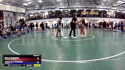 160 lbs Round 1 (16 Team) - Makayla Howard, Aurora vs Nyla Burgess, Gannon University