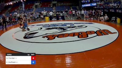 132 lbs Rnd Of 128 - Aiden Forster, NY vs Camron Duffield, MO