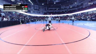 132 lbs Quarterfinal - Jayden Proctor, Columbia vs Logan Gonzales, Bishop Kelly