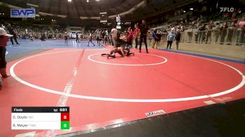 55 lbs Final - Garrett Doyle, Cowboy Wrestling Club vs Brodee Meyer, Team Tulsa Wrestling Club