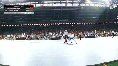 D3-120 lbs Quarterfinal - Mason Haines, Dundee vs Colten Sherman, Kingsley