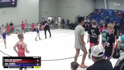 63 lbs Round 3 (6 Team) - Baylor Bowman, Kansas Blue Boys vs Roc Rhees, Team Missouri Boys